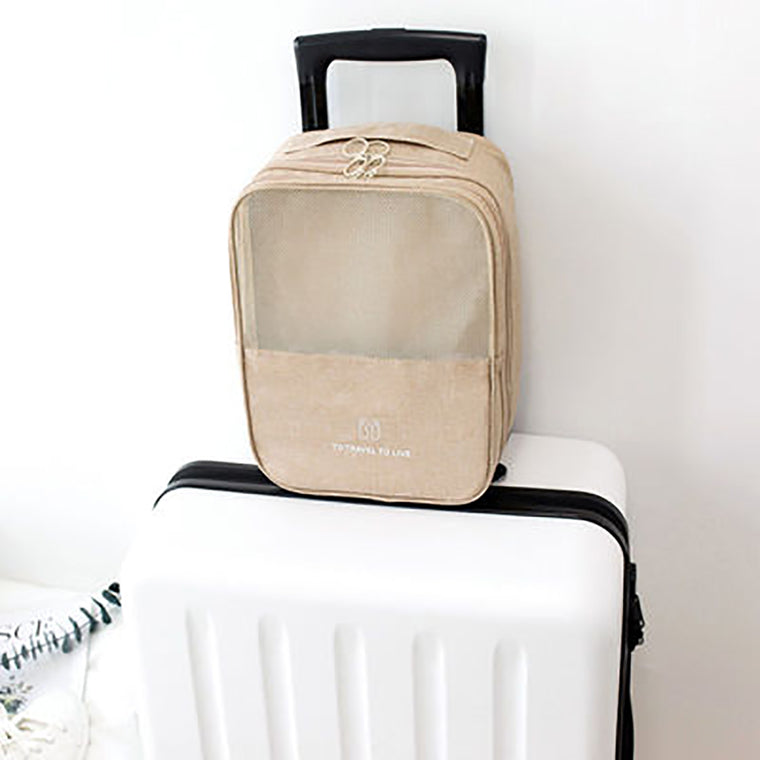 Suitcase-Sleeve Shoe Organizer